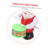 COOLHIYA 3pcs Wind-up Santa Claus Drumming Playthings for Festive Holiday Fun Interactive Santa Random Color view 3