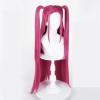 Cosplay Wig Collection, Long Braided Style, Purple Pink and Black Colors Available, Heat Resistant Synthetic Hair (Red girl model) view 1