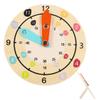 Totority Multicolor Wooden Clock for Educational Teaching Learning Cognition Early Learning with Smooth Edges for Kindergarten Use view 1