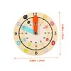 Totority Multicolor Wooden Clock for Educational Teaching Learning Cognition Early Learning with Smooth Edges for Kindergarten Use view 2