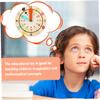 Totority Multicolor Wooden Clock for Educational Teaching Learning Cognition Early Learning with Smooth Edges for Kindergarten Use view 3