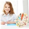 Totority Multicolor Wooden Clock for Educational Teaching Learning Cognition Early Learning with Smooth Edges for Kindergarten Use view 4