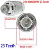 12V RS550 40000RPM 00968-9015 23T Pinion Gear DC Powerful Motor for Power Wheels Motor Upgrade,Kids Ride on Car Motors for Peg Perego/Fisher Price/Jeep Replacement Parts view 3