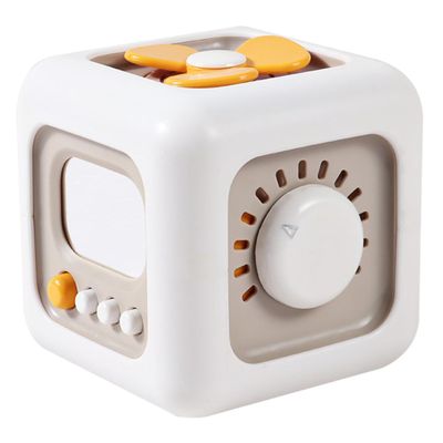 FELTECHELECTR Educational Busy Cube Sensory Activity Hand-Eye Coordination Busy Board for Creative Thinking Development and Cause-Effect Learning