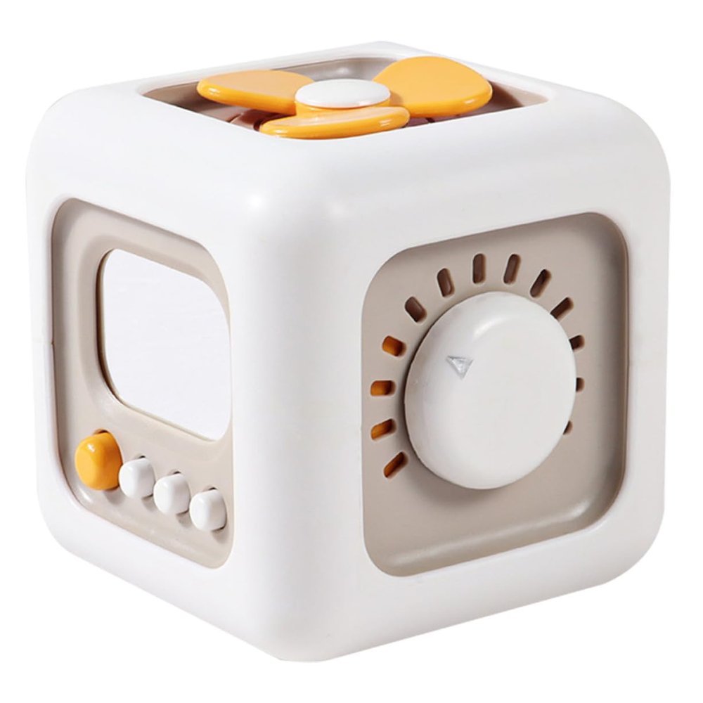 FELTECHELECTR Educational Busy Cube Sensory Activity Hand-Eye Coordination Busy Board for Creative Thinking Development and Cause-Effect Learning