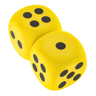BCOATH 2pcs EVA Large Foam Dice Rounded Corner Learning Game Props Lightweight Party Entertainment for Family Gatherings