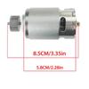 24V RS555 40000RPM 00968-9015 23T Pinion Gear DC Powerful Motor for Power Wheels Motor Upgrade,Kids Ride on Car Motors for Peg Perego/Fisher Price/Jeep Replacement Parts 18V&20V view 3
