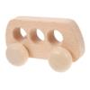 BRIGHTFUFU Wooden Car for Boy Girl Smooth Sanded Push Car with Movable Wheels Grasp Training for Sensory Development and Wrist Strengthening Lightweight and Shock-Resistant Model view 1