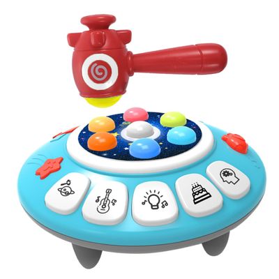 Gogogmee Educational Pounding for Early Development Interactive Knocking Game Plastic Hammering for Hand-Eye Coordination and Cognitive Skills Development