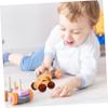 Levemolo Hand Push Car Wooden Smooth Grip Lightweight Push Car for Newborns Montessori Grasping Educational Plaything with Rounded Edges Safe for Development view 3