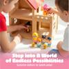FUNERICA Imaginative Dollhouse People for Kids  Family Playset with Parents, Children, Pets & Guest Figures  Perfect Doll House People Figures for Pretend Play & Storytelling Fun view 2