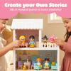 FUNERICA Imaginative Dollhouse People for Kids  Family Playset with Parents, Children, Pets & Guest Figures  Perfect Doll House People Figures for Pretend Play & Storytelling Fun view 4
