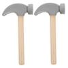 Levemolo 2pcs Wooden Hammer for Nonslip Grip Mallets for Easy Operation Construction Pounding Tools Educational Playset for Boys view 1