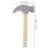 Levemolo 2pcs Wooden Hammer for Nonslip Grip Mallets for Easy Operation Construction Pounding Tools Educational Playset for Boys view 2