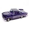 1961 Dart Phoenix Lowrider Purple Sky Metallic with Graphics and Purple Interior Vintage Muscle Series 1/64 Diecast Model Car by Auto World view 2