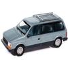 1987 Voyager Van Ice Metallic and Twilight Blue Metallic 2-Tone with Blue Interior Mighty Minivans Series 1/64 Diecast Model Car by Auto World AWSP197A view 2