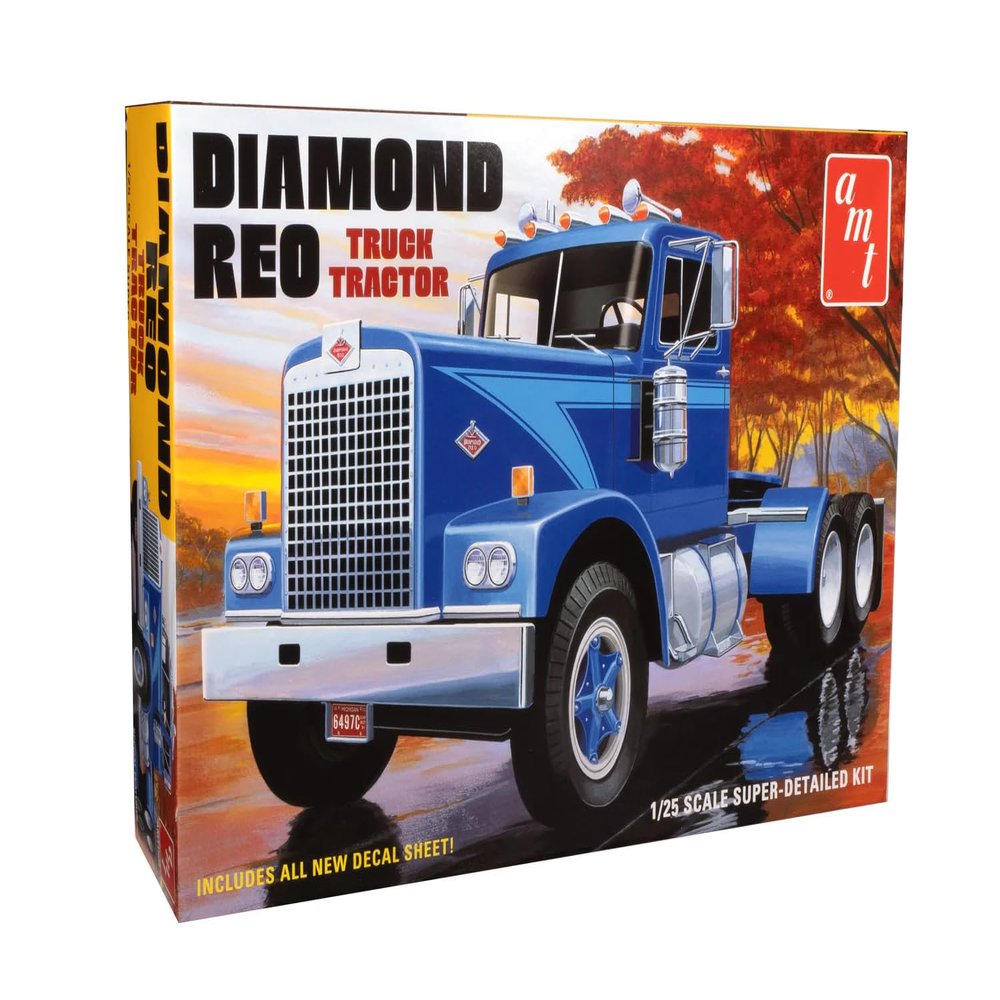 AMT Skill 3 Model Kit Diamond REO Truck Tractor 1/25 Scale Model AMT1500