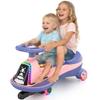 ANPABO 12V Electric Wiggle Car with Pedals, 2 Seater, 2x75W Motor, Music & Bluetooth, Ride On Toy for Kids Ages 3+, 170 Lbs, Pink view 1