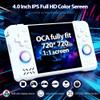 XF40H Retro Handheld Game Console Christmas Set with Gift Card & Bag,4 inch 4K IPS 128GB 21000+Classic Games,Linux OS,WiFi Multiplayer & Hall Triggers-Supports Gift for Gamer (White Set) view 3
