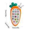 Cute Carrot Toy with Light and Music - Baby Phone, Educational Infant Toy for Early Development | Interactive Sound Learning Toyz for Boys, Girls, Todlers, Newborns, 6 Months+, Gift for Birthday view 4