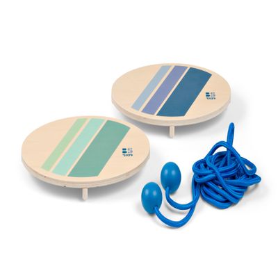 Tug of Two - Wooden Balance Game with Rope | Skill & Balance Training for Children & Adults | Outdoor Game for 2 Players