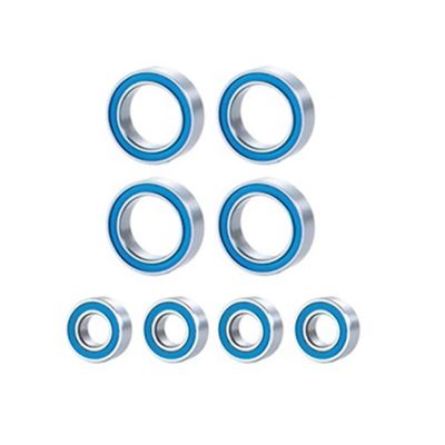 Compatible with Traxxas for E-Revo for Slash for Rally for Summit 1/16 RC Car Parts Accessories 8PCS Rubber Sealed Ball Bearing Kit RC Upgrade Spare