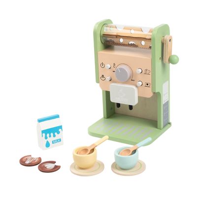 FytStycale Wooden Pretend Maker Kit Hand Crank Sturdy Smooth for Ages 3+ with Cups Kitchen Accessories with Sound Effects
