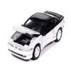 1991 Eagle Talon TSi Bright White with Black Top Modern Muscle Series 1/64 Diecast Model Car by Auto World 64512-AWSP196A view 1