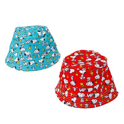 22" Peanuts sup sup Snoopy & Woodstock Polyester Bucket Hats - 12 Pieces Multicolor