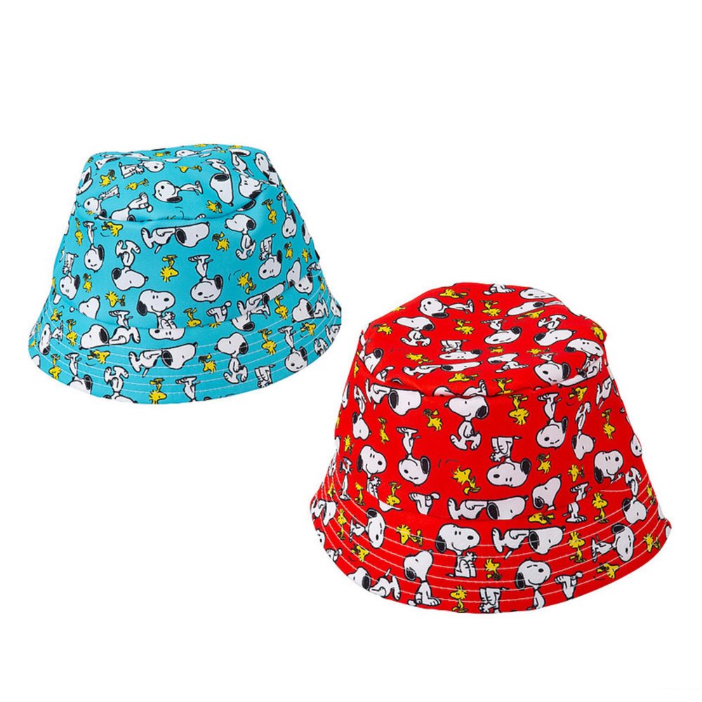22" Peanuts sup sup Snoopy & Woodstock Polyester Bucket Hats - 12 Pieces Multicolor
