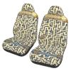 BLWSLC Labyrinth Treasure Map Printed Car Seat Covers - 2 Pack, Bus, Ferry Seat Covers, Protect Car, SUV, Truck, Van, Car Seat Covers, view 1