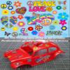 1/10 Peace and Love Stickers for Beetle RC Tamiya Monster Truck TBS126 view 2