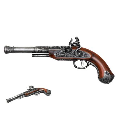 14" Collectible Foam Pirate Flintlock Replica | Historical Cosplay Prop, Safe Pirate Costume Accessory & Display Dcor