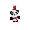 Holiday Baby Panda Plush Crinkle Dog Chew Toy with Tennis Ball Inside view 1