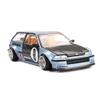 1:64 Diecast Model Car Compatible with Honda Civic (EF) Kaido Roulette V1 Light Blue Limited Edition by Kaido House x Mini GT KHMG179 view 2