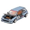 1:64 Diecast Model Car Compatible with Honda Civic (EF) Kaido Roulette V1 Light Blue Limited Edition by Kaido House x Mini GT KHMG179 view 3