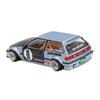 1:64 Diecast Model Car Compatible with Honda Civic (EF) Kaido Roulette V1 Light Blue Limited Edition by Kaido House x Mini GT KHMG179 view 4