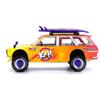 1:64 Diecast Model Car Compatible with Nissan Datsun KAIDO 510 Wagon 44 Kaido Islands V1 Orange Limited Edition by Kaido House x Mini GT KHMG210 view 2