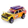 1:64 Diecast Model Car Compatible with Nissan Datsun KAIDO 510 Wagon 44 Kaido Islands V1 Orange Limited Edition by Kaido House x Mini GT KHMG210 view 4