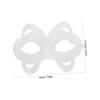 BCOATH 10pcs DIY Paper Pulp Blank Masks White Half Face Cosplay Face Mask for Party Theater Crafting Safe Multipack for Creative Decoration view 2