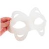 BCOATH 10pcs DIY Paper Pulp Blank Masks White Half Face Cosplay Face Mask for Party Theater Crafting Safe Multipack for Creative Decoration view 4