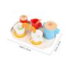 ORFOFE Wooden Pretend Dessert Tea Party for Little Lightweight Educational Play Food with Break-Resistant Craftsmanship Enhances Creativity and Social Skills view 2