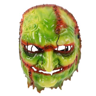 BRIGHTFUFU Realistic EVA Scary Witch Mask for Halloween Cosplay Carnival Party Creepy Ghost Roleplay Face Cover Horror Masquerade Accessory for Festive Dress Up