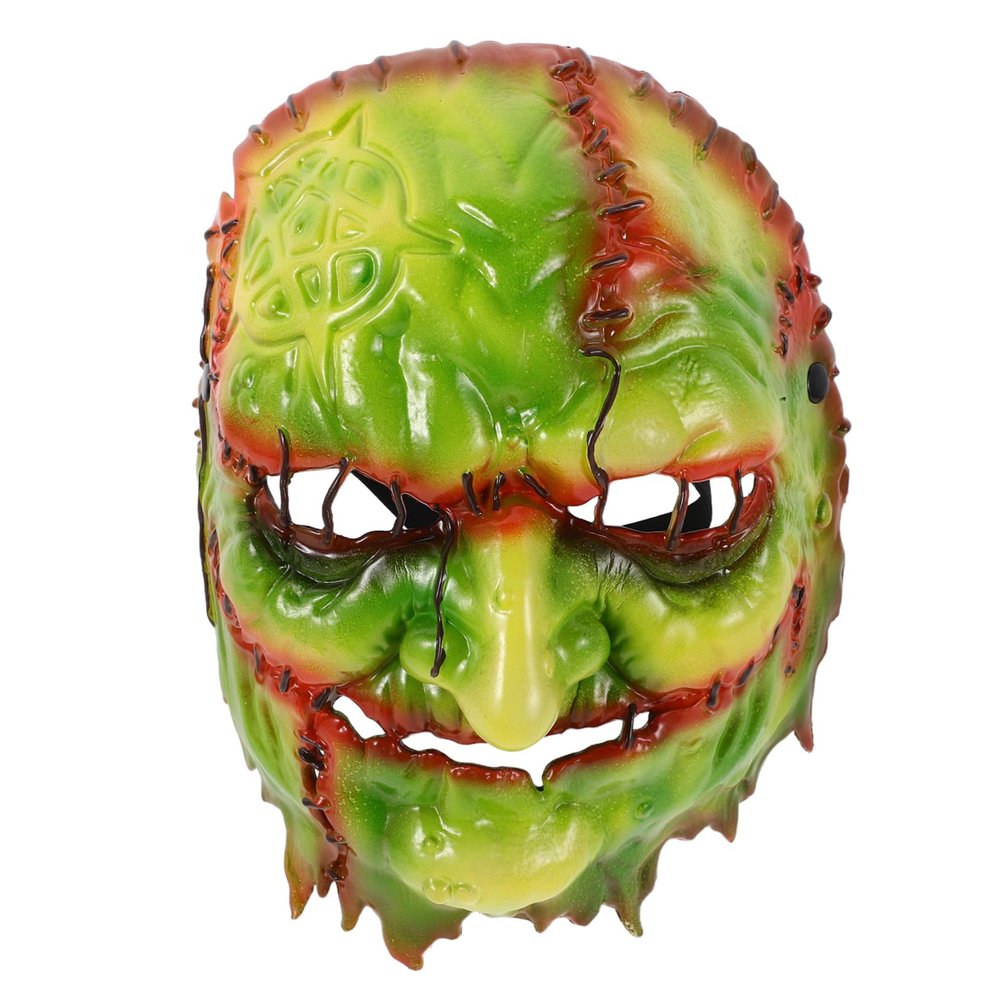 BRIGHTFUFU Realistic EVA Scary Witch Mask for Halloween Cosplay Carnival Party Creepy Ghost Roleplay Face Cover Horror Masquerade Accessory for Festive Dress Up
