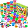 Modeling Clay Kit - 55 Colors Air Dry Clay DIY Molding Clay with Tools, Kids Art Crafts Gift for Boys & Girls Age 3-12 Year Olds view 1