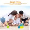 BCOATH 6pcs Beach Set Large Sand-Excavating Tools for Boys and Thick Single-Wheel Hourglass Design Portable Lightweight Sand Play Kit for Creative Outdoor Fun view 3