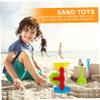BCOATH 6pcs Beach Set Large Sand-Excavating Tools for Boys and Thick Single-Wheel Hourglass Design Portable Lightweight Sand Play Kit for Creative Outdoor Fun view 4