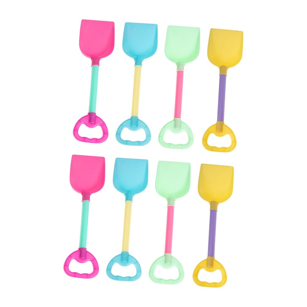 BCOATH 8Pcs Sand Shovels Macaron Colors Wear-Resistant Beach for Backyard Gardening Sandbox Play Accessories