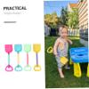 BCOATH 8Pcs Sand Shovels Macaron Colors Wear-Resistant Beach for Backyard Gardening Sandbox Play Accessories view 4