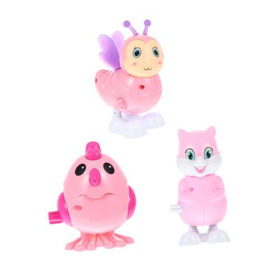 COOLHIYA 3pcs Adorable Clockwork Animal for Plastic Wind-up Jumping for S Play and Intelligence Development Includes Random Colors Random Color